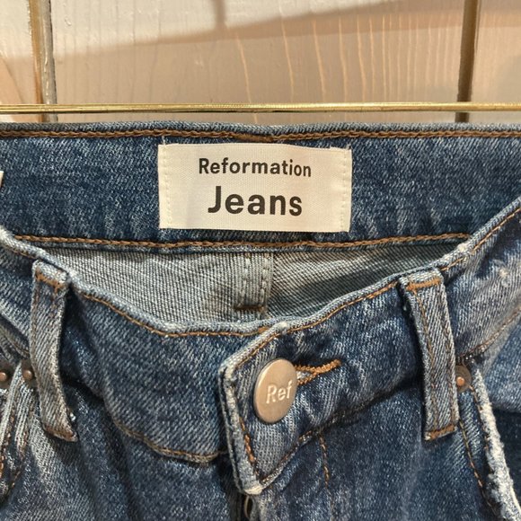 Reformation SERENA HIGH WAIST SKINNY JEANS IN KASAI button fly 24 - Picture 4 of 10